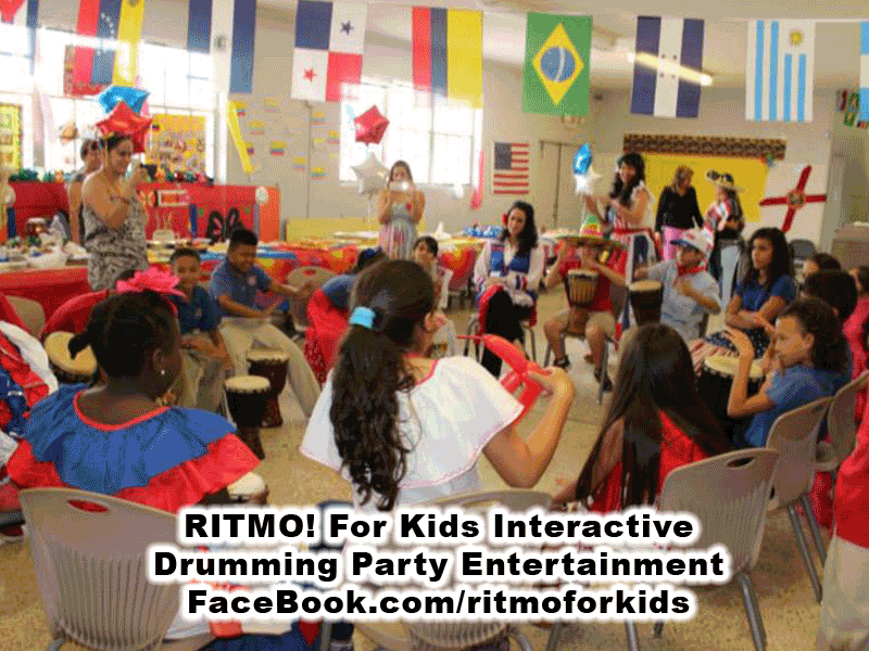 RITMO! For Kids interactive drumming party entertainment